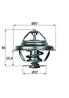Termostat lichid racire MAHLE TX 20 80D