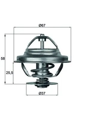 Termostat lichid racire MAHLE TX 21 80D