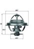 Termostat lichid racire MAHLE TX 21 80D