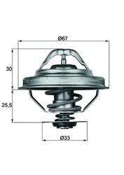 TERMOSTAT LICHID RACIRE MAHLE TX 28 88D - Compatibil cu ALPINA, BMW, VOLVO