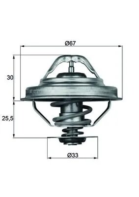 TERMOSTAT LICHID RACIRE MAHLE TX 28 88D - Compatibil cu ALPINA, BMW, VOLVO