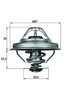 TERMOSTAT LICHID RACIRE MAHLE TX 28 88D - Compatibil cu ALPINA, BMW, VOLVO