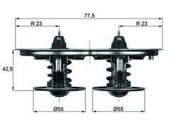 TERMOSTAT LICHID RACIRE MAHLE TX 32/1D - Compatibil cu SCANIA