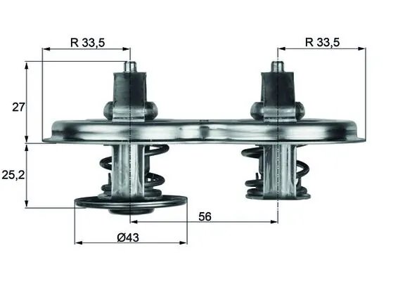 Termostat lichid racire MAHLE TX 33 75D