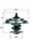 Termostat lichid racire MAHLE TX 34 82D