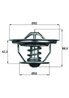 Termostat lichid racire MAHLE TX 35 79