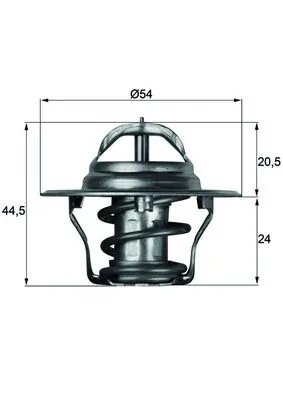 TERMOSTAT LICHID RACIRE MAHLE TX 4 87D - Compatibil cu AUSTIN, CHRYSLER, DE TOMASO, FORD, HYUNDAI, KIA, LAND ROVER, MAZDA, MG, N