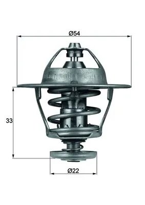 TERMOSTAT LICHID RACIRE MAHLE TX 53 85D - Compatibil cu HONDA, MAZDA, OPEL, VAUXHALL