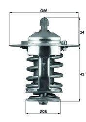 TERMOSTAT LICHID RACIRE MAHLE TX 70 82 - Compatibil cu CHERY, CITROEN, DAEWOO, FODEN TRUCKS, HYUNDAI, KIA, LEXUS, LOTUS, MITSUBI