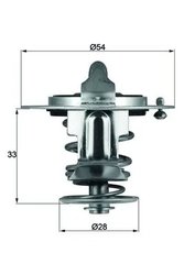 TERMOSTAT LICHID RACIRE MAHLE TX 72 82 - Compatibil cu AUSTIN, FORD, FORD USA, MAZDA, MITSUBISHI, NISSAN, ROVER