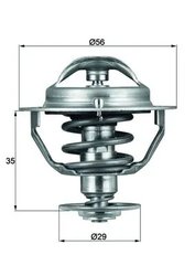 TERMOSTAT LICHID RACIRE MAHLE TX 73 82D - Compatibil cu CITROEN, EMGRAND, FSO, GEELY, LEXUS, MINI, MITSUBISHI, PEUGEOT, SUBARU, 