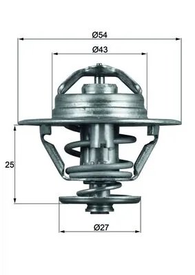 Termostat lichid racire MAHLE TX 93 74D