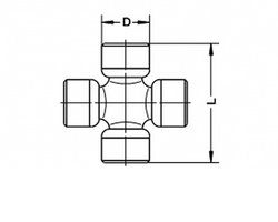 ARTICULATIE, COLOANA DE DIRECTIE LOBRO U 126 - Compatibil cu HONDA, HYUNDAI, INFINITI, KIA, LEXUS, MITSUBISHI, NISSAN, SUBARU, S