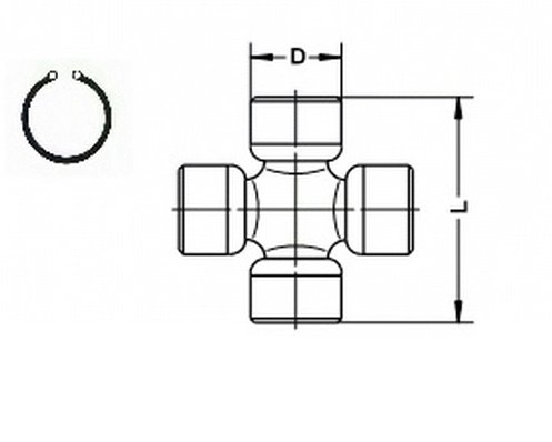 ARTICULATIE, ARBORE ARTICULAT SPIDAN U 741 - Piesa auto compatibila cu mai multe marci
