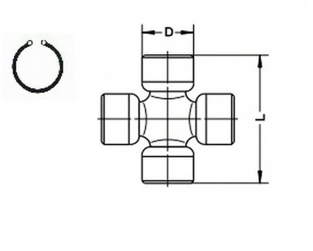 ARTICULATIE, ARBORE ARTICULAT SPIDAN U 741 - Piesa auto compatibila cu mai multe marci