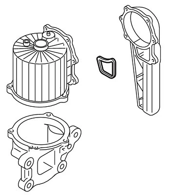 Garnitura aerisire bloc motor