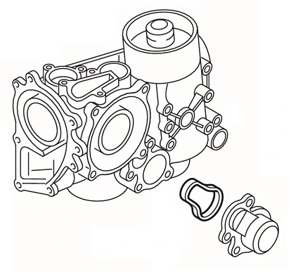 Garnitura termostat-radiator ulei