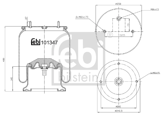 Burduf suspensie pneumatica