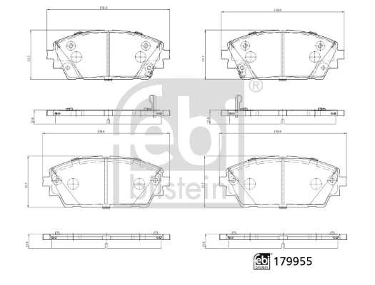 Set placute frana