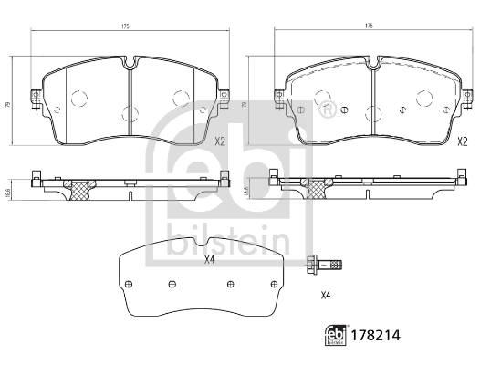 Set placute frana