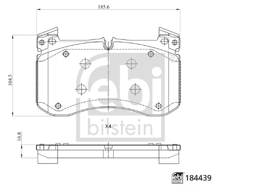 Set placute frana