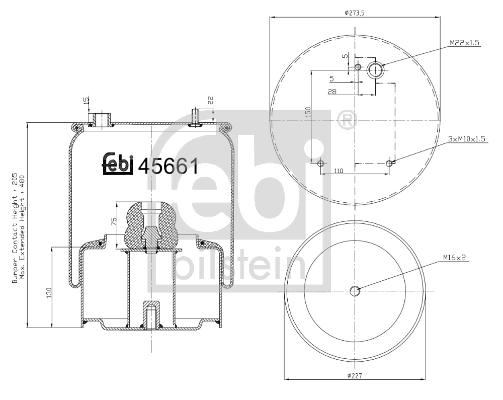 Burduf, suspensie pneumatica