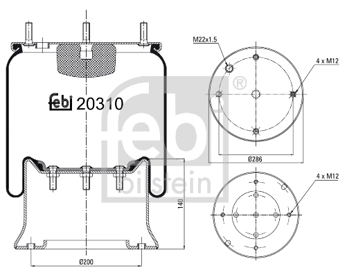 Burduf suspensie pneumatica