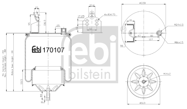 Burduf suspensie pneumatica