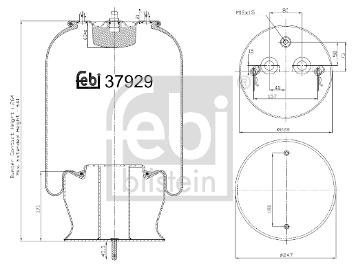 Burduf, suspensie pneumatica