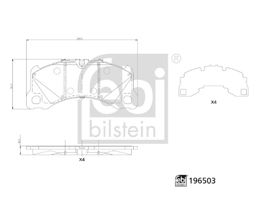 Set placute frana