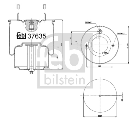Burduf, suspensie pneumatica
