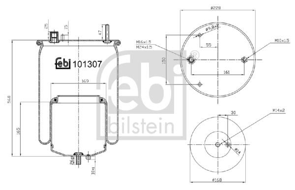 Burduf suspensie pneumatica