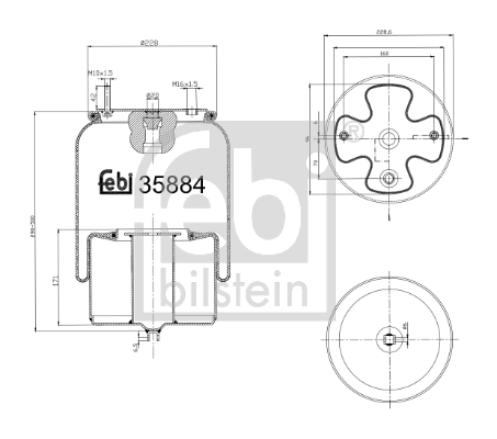 Burduf suspensie pneumatica
