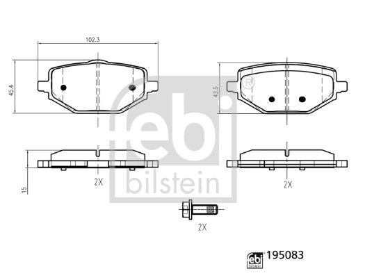 Set placute frana