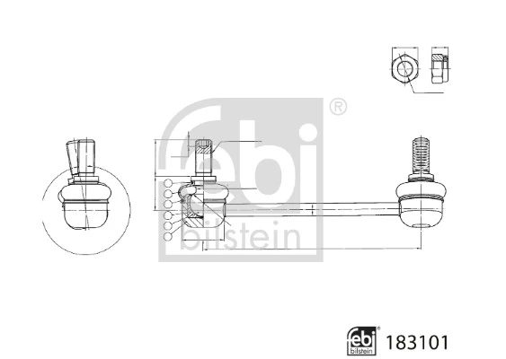 Brat/bieleta suspensie, stabilizator