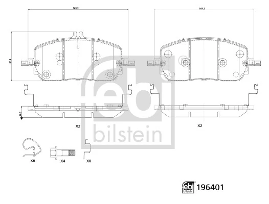 Set placute frana