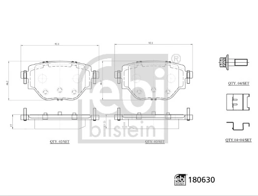 Set placute frana