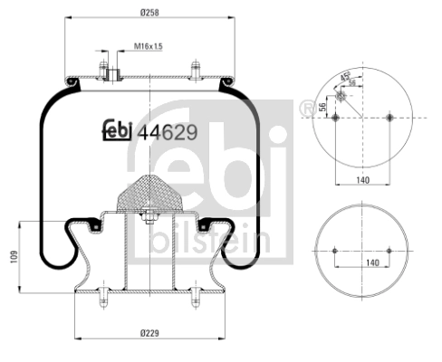 Burduf, suspensie pneumatica