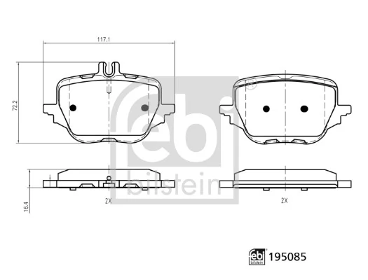 Set placute frana