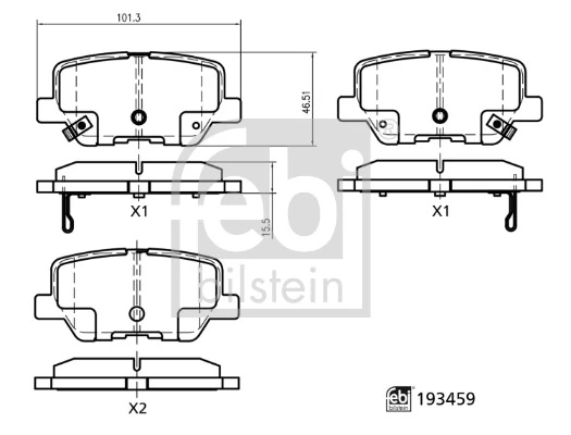 Set placute frana