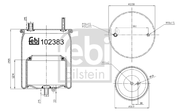 Burduf suspensie pneumatica