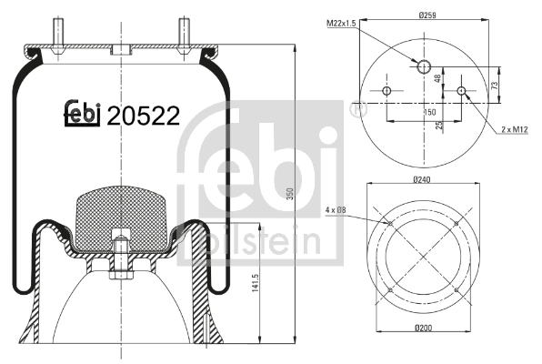 Burduf suspensie pneumatica