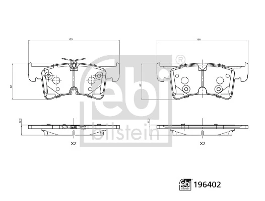 Set placute frana
