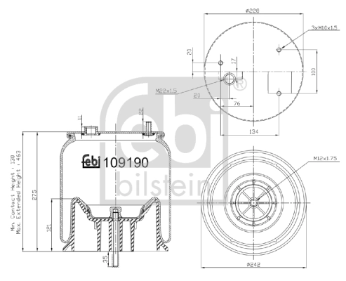 Burduf suspensie pneumatica