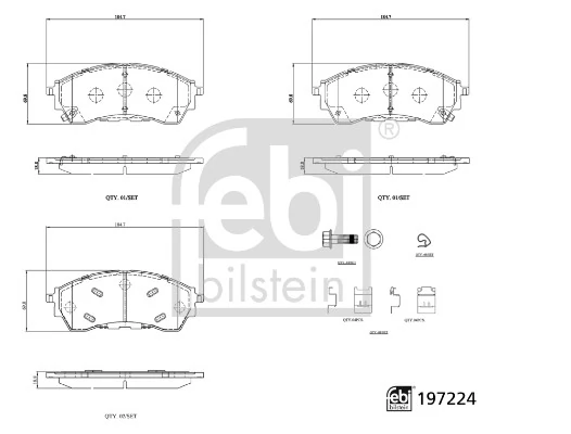 Set placute frana