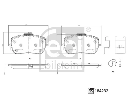 Set placute frana