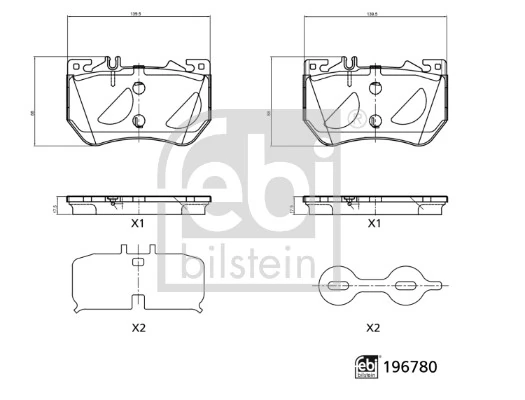 Set placute frana