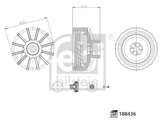 Capac carcasa filtru uree
