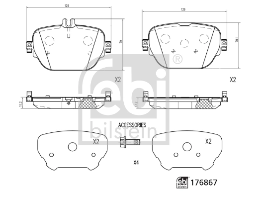 Set placute frana
