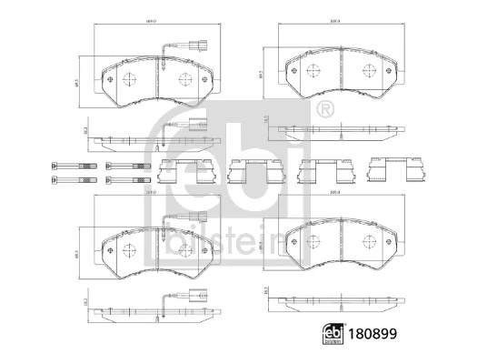 Set placute frana